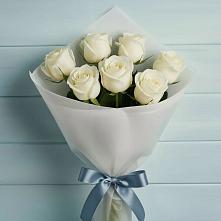Букет 7 Белых роз Эдлесс Лав #REPLACE_PRED# Емельяновке