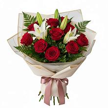 Букет цветов из:  Лилии и Розы #REPLACE_PRED# Емельяновке