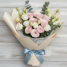 Букет цветов из:  Лизиантусы в Емельяновке