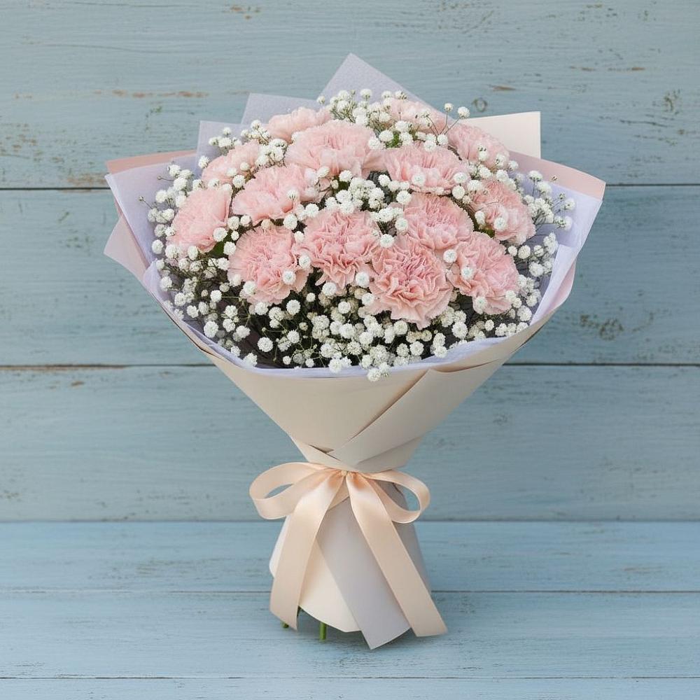 Букет цветов из: Гвоздики в Емельяновке