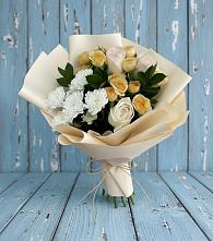 Букет цветов из:  Розы и Хризантемы в Емельяновке