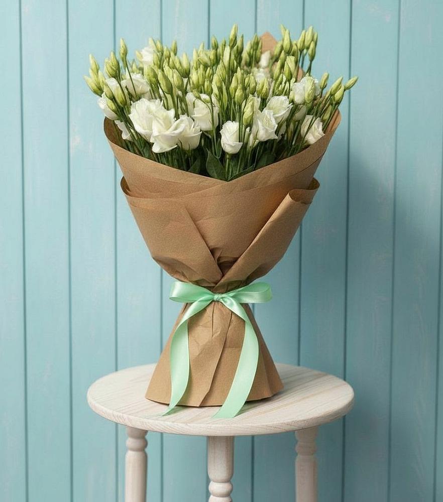 Букет цветов из: Лизиантусы в Емельяновке