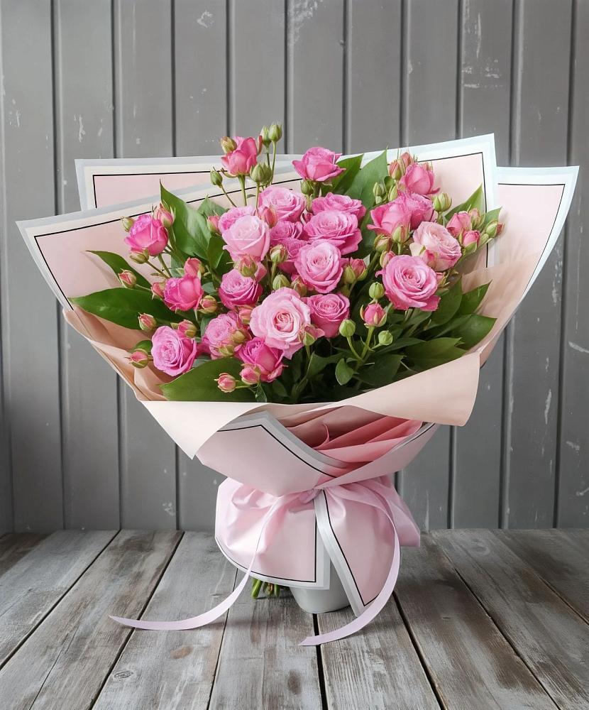 Букет Розовый кустик в Емельяновке