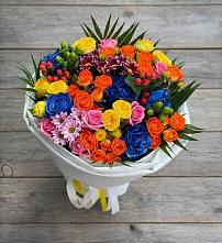 Букет цветов из:  Розы и Хризантемы в Емельяновке