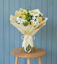 Букет цветов из:  Хризантемы и Розы #REPLACE_PRED# Емельяновке