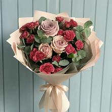 Букет цветов из:  Гвоздики и Розы в Емельяновке
